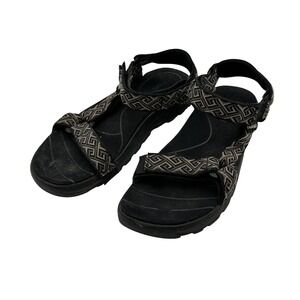 Teva Women's Sandal 9 Black Sport Hiking Water Strap Sandals Pattern Outdoor‎